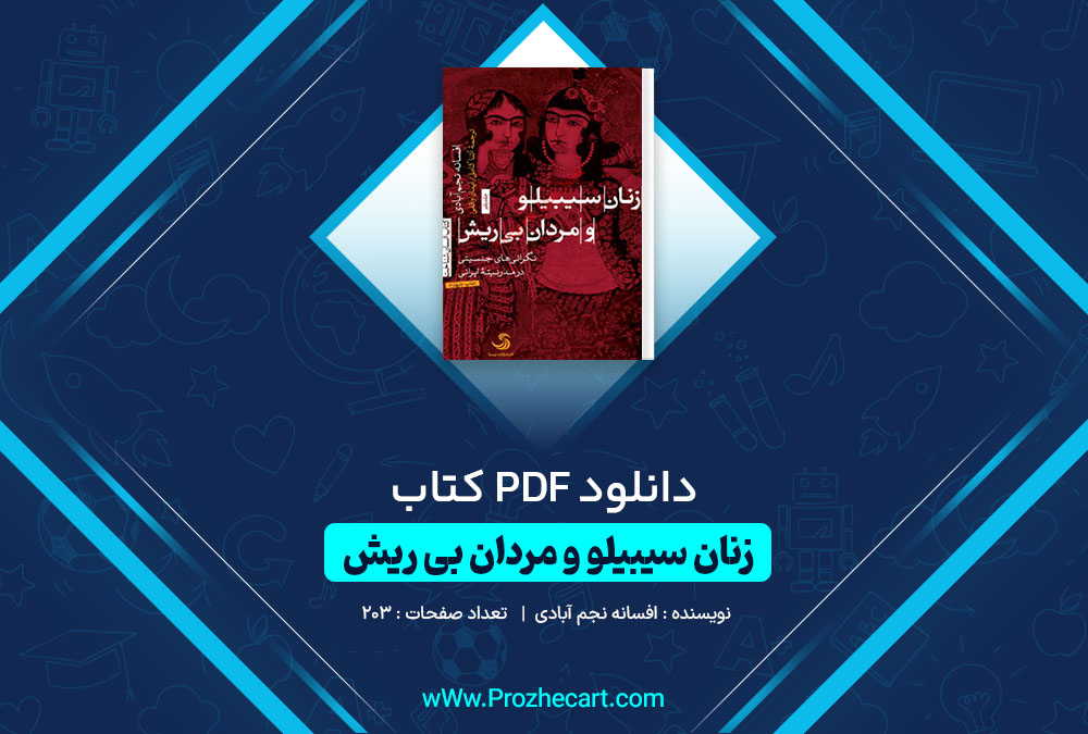 دانلود کتاب زنان سیبیلو و مردان بی ریش افسانه نجم آبادی 203 صفحه PDF📘